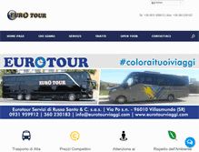 Tablet Screenshot of eurotourviaggi.com